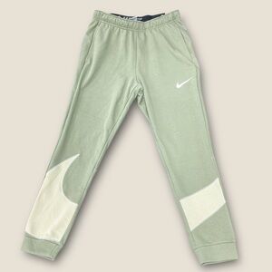 Nike Men's Green Joggers with White Details